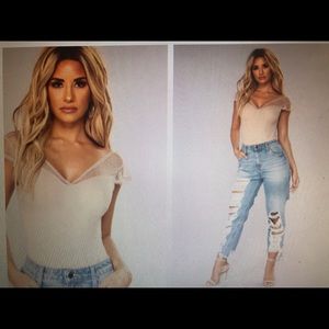 Fashion Nova “Don’t Mesh with my Dots bodysuit”